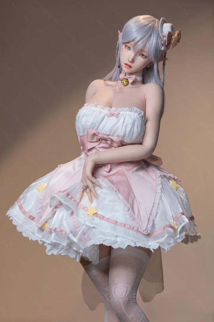155cm (5ft1) E CUP Lightweight Silicone Sex Doll, Movable Jaw Head Calla
